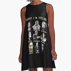 Spencer Reid - Matthew Gray Gubler - Funny Feeling - Gold A-Line Dress