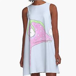Rumple Buttercup  as a strawberry A-Line Dress