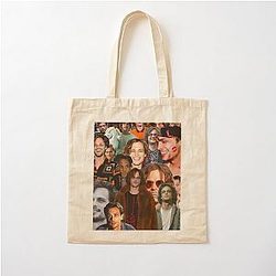 Matthew Gray Gubler Collage Cotton Tote Bag