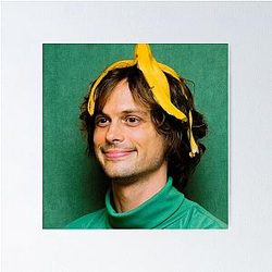 Matthew Gubler with a Banana Poster