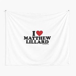 I Love Matthew Lillard Design Tapestry