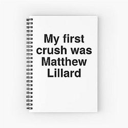 My First Crush Was Matthew Lillard Spiral Notebook