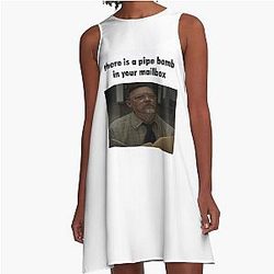 Matthew Lillard William Afton Is a Pipe Bomb in Your Mailbox Meme A-Line Dress