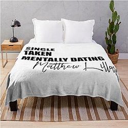Mentally Dating Matthew Lillard Throw Blanket