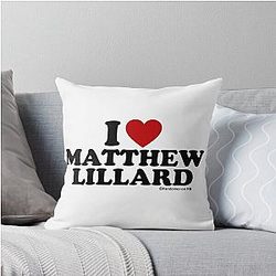 I Love Matthew Lillard Design Throw Pillow