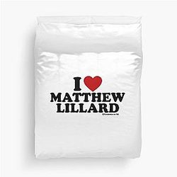 I Love Matthew Lillard Duvet Cover