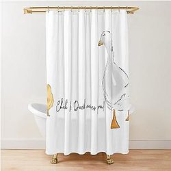Matthew Perry, RIP - Chick and Duck misses you Shower Curtain
