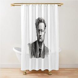Matthew Perry Sketch Art Shower Curtain