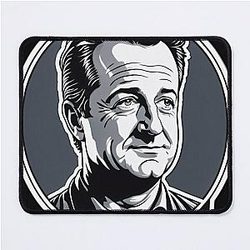 Matthew Perry Black White Tribute Portrait Gift Mouse Pad
