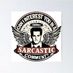 Matthew Perry Sarcastic Poster