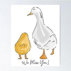 Matthew Perry Chandler Bing, RIP - Chick and Duck misses you Poster