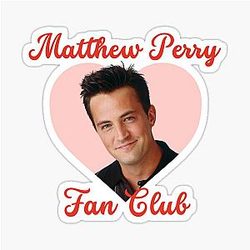 Matthew Perry Fan Club Sticker