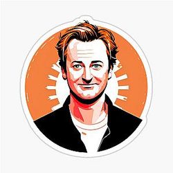 Matthew Perry Tribute Iconic Actor Sticker