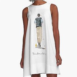 Matthew Perry We Lost a Friend A Line Dress