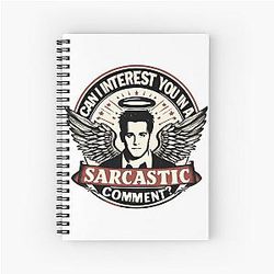 Matthew Perry Sarcasm Spiral Notebook