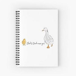 Matthew Perry Chandler Bing, RIP - Chick and Duck misses you Spiral Notebook