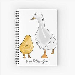 Matthew Perry Chandler Bing RIP Chick and Duck misses you Spiral Notebook