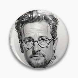 Matthew Perry Sketch Pin