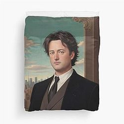 Renaissance painting style Matthew Perry Duvet Cover