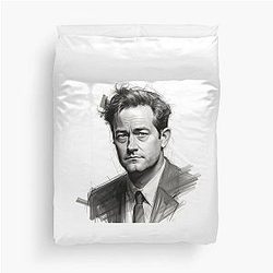 Matthew Perry Sketch Duvet Cover