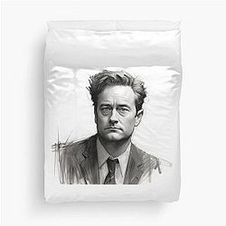 Matthew Perry Sketch Duvet Cover