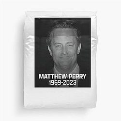 RIP Matthew Perry Chandler Bing Duvet Cover