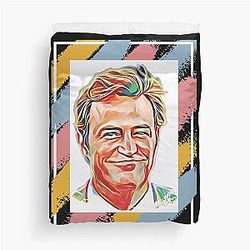 Matthew Perry Colorful Pop Art Tribute Duvet Cover for Fans