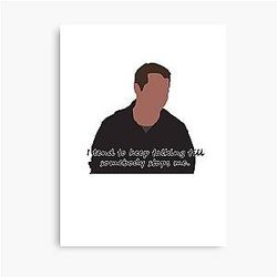 Matthew Perry Art Canvas Print