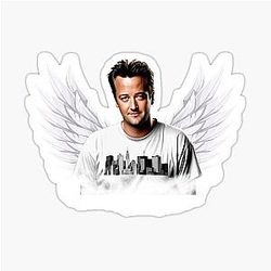 Matthew Perry in Wings sticker