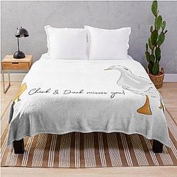 Matthew Perry Chandler Bing RIP - Chick and Duck misses you Throw Blanket