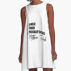 Mentally Dating Matthew Tkachuk A Line Dress