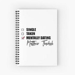 Mentally Dating Matthew Tkachuk Notebook