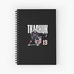 USA Matthew Tkachuk 19 Hockey Cartoon Spiral Notebook