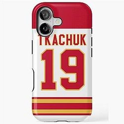 Calgary Flames Matthew Tkachuk Away Jersey Phone Case