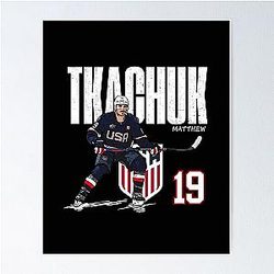 USA Matthew Tkachuk Hockey Poster