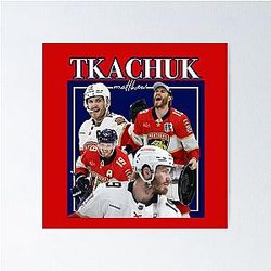 Matthew Tkachuk retro design poster
