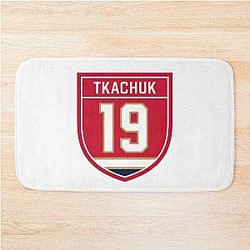 Matthew Tkachuk emblem Bath Mat