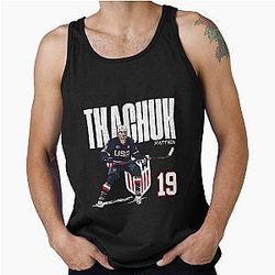 USA Matthew Tkachuk 19 Hockey Carton Tank Top