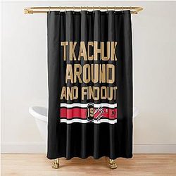 Matthew Tkachuk Find Out Florida Hockey Shower Curtain