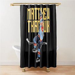 Matthew Tkachuk Celebrates Goal 19 Bold Shower Curtain