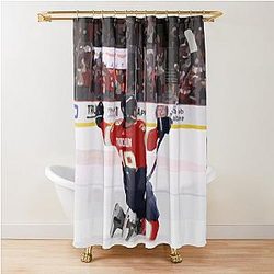 Matthew Tkachuk Painting Shower Curtain