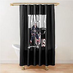 USA Matthew Tkachuk Hockey Shower Curtain