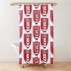 Matthew Tkachuk 19 Emblem Shower Curtain