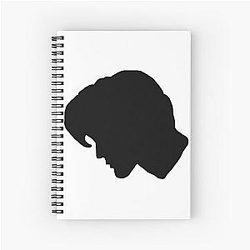 Matt Smith Side Silhouette Spiral Notebook