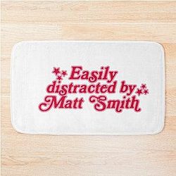 Matt Smith Easily Distracted by Bath Mat