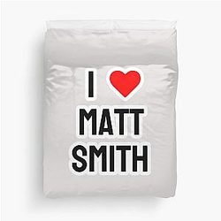 I Love Matt Duvet Cover