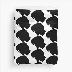 Matt Smith Side by Silhouette Duvet Cover