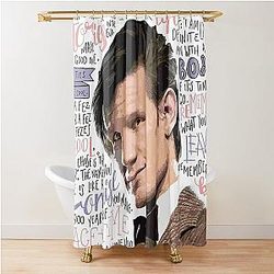 Matt Smith Doctor Who Shower Curtain