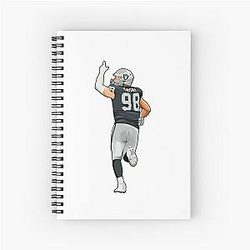 Maxx Crosby 99 Spiral Notebook