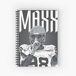 Maxx Crosby Celebration Spiral Notebook